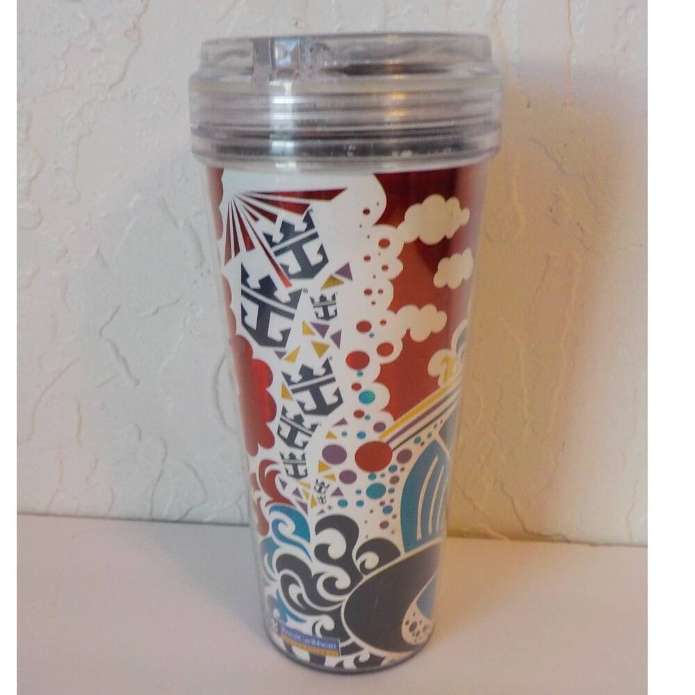 Royal Caribbean Coca Cola Plastic Tumbler 2015 Whirley Travel Souvenir